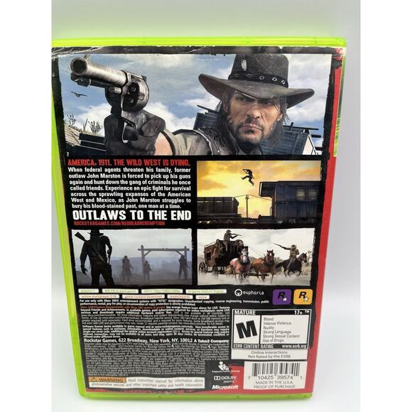 Red Dead Redemption (Microsoft Xbox 360, 2010) CIB complete Xbox + MAP - Picture 2 of 9